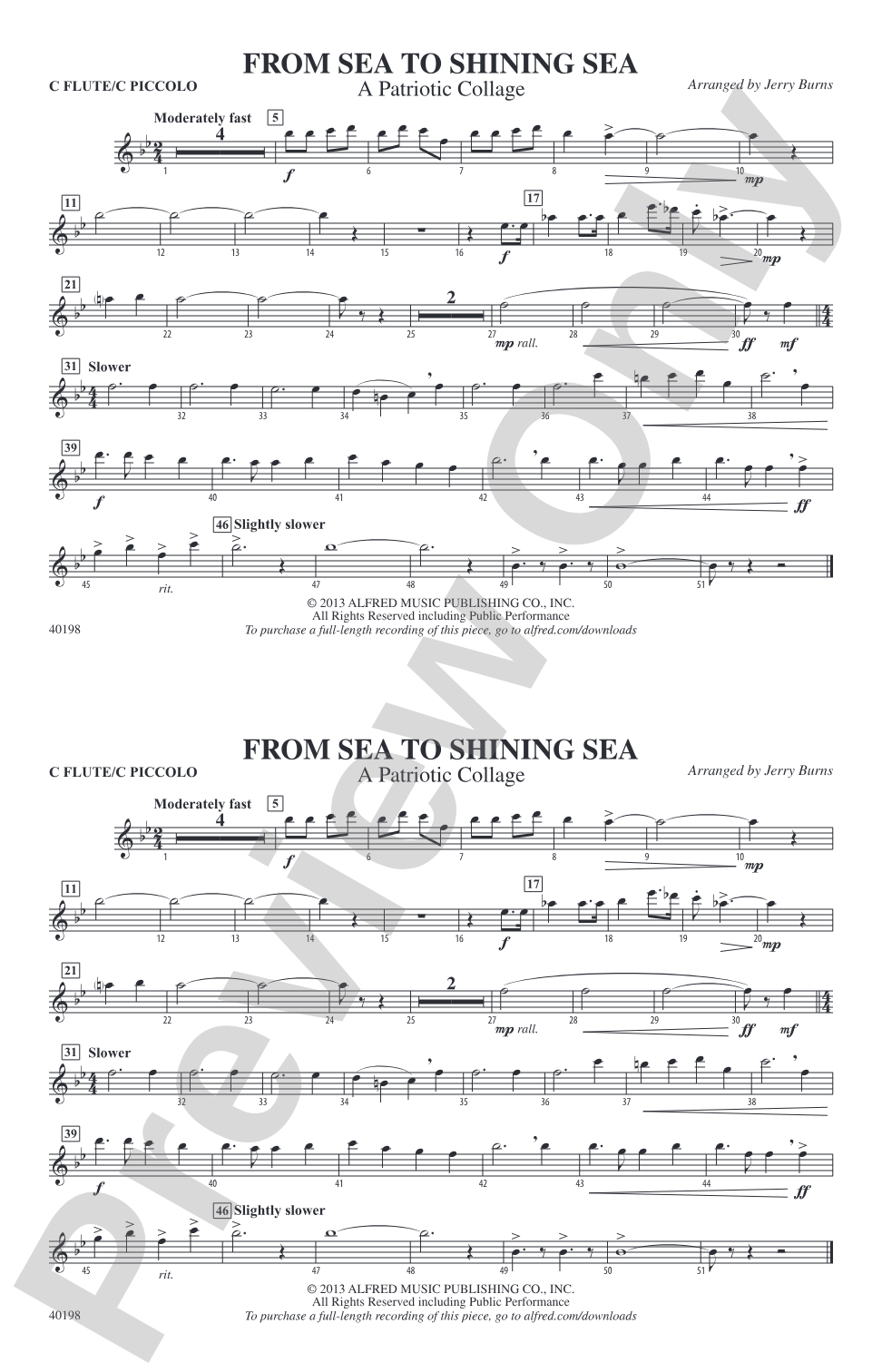 From Sea to Shining Sea: Flute