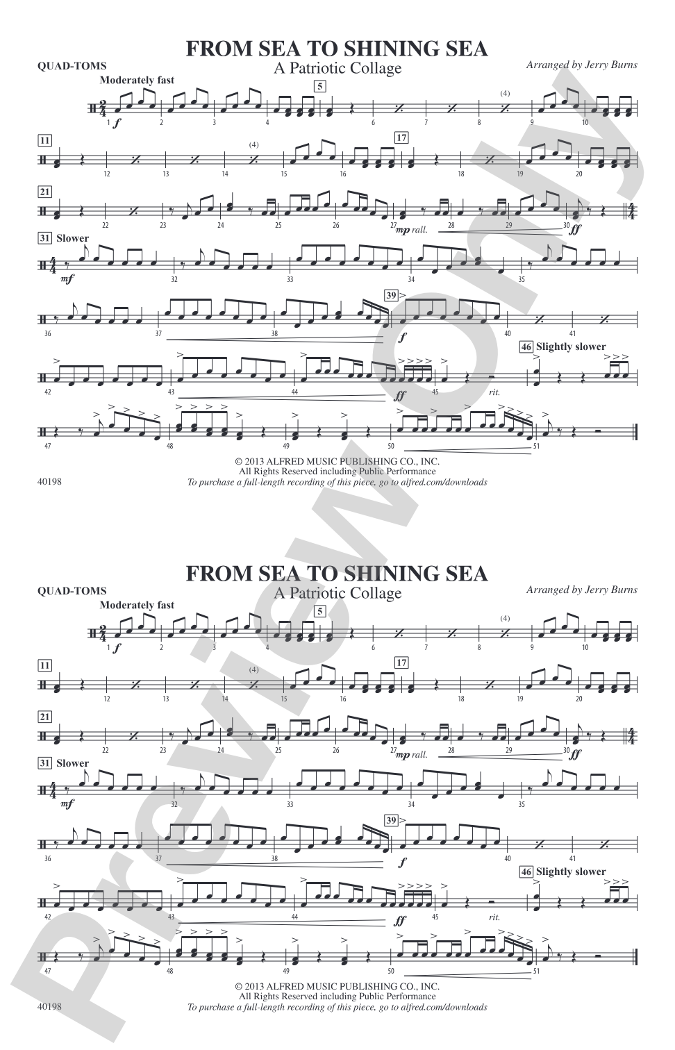 From Sea to Shining Sea: Quad-Toms