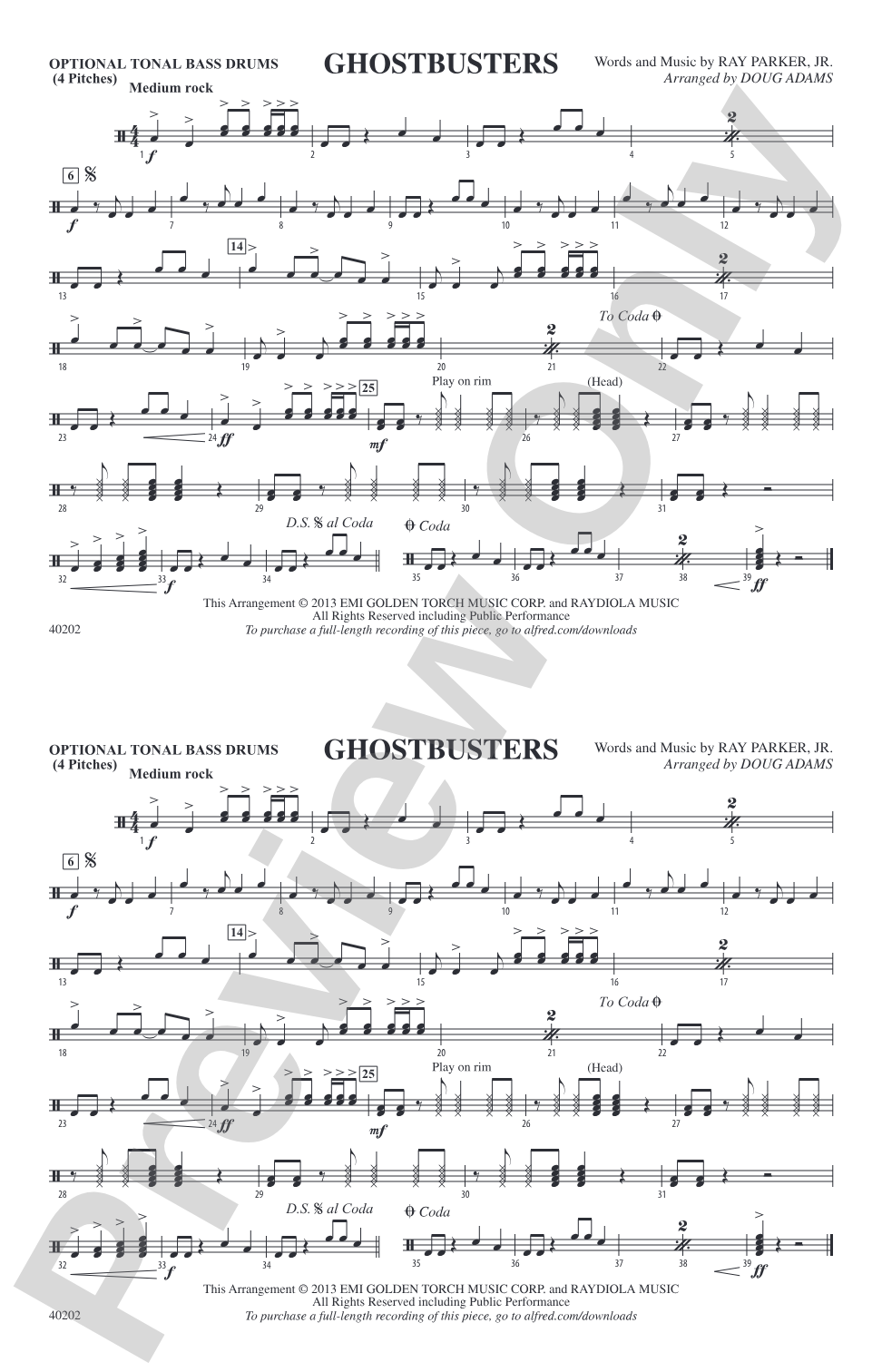 Ghostbusters: Tonal Bass Drum