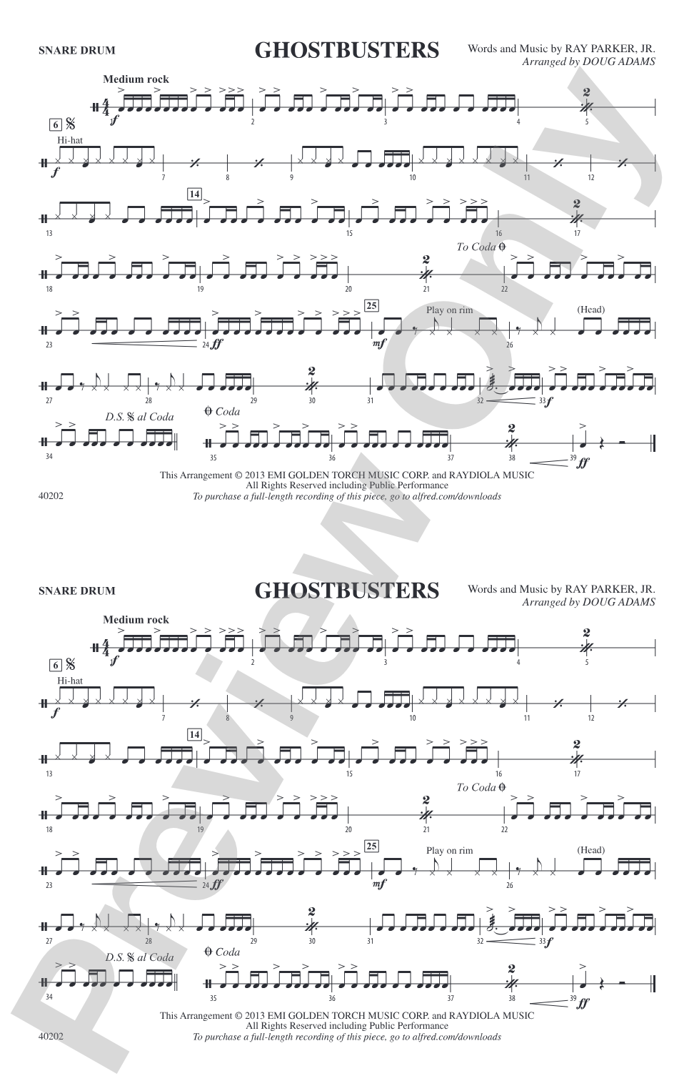 Ghostbusters: Snare Drum