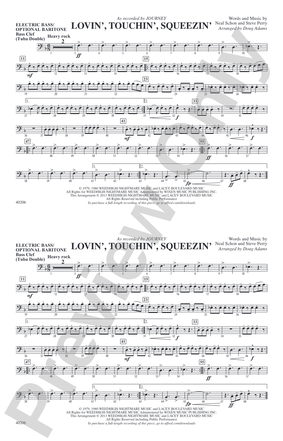 Lovin', Touchin', Squeezin': Electric Bass
