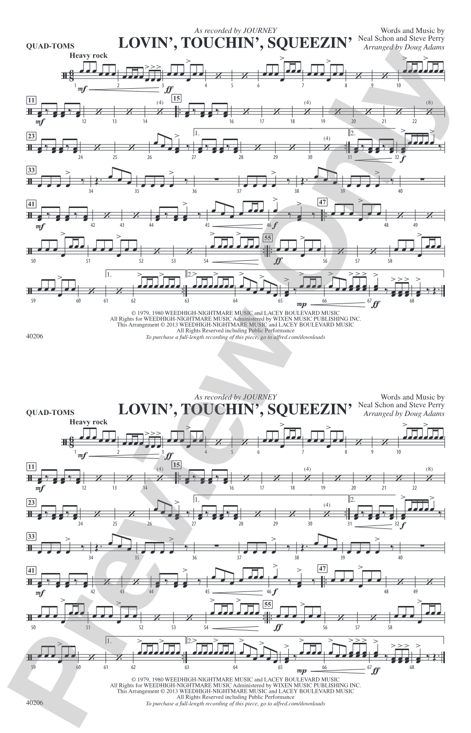 Lovin', Touchin', Squeezin': Quad-Toms