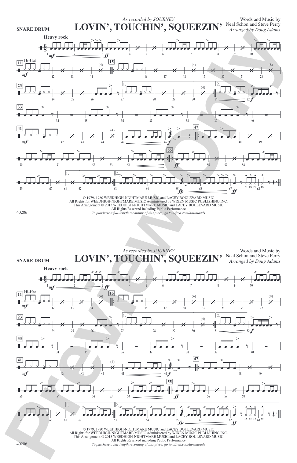 Lovin', Touchin', Squeezin': Snare Drum