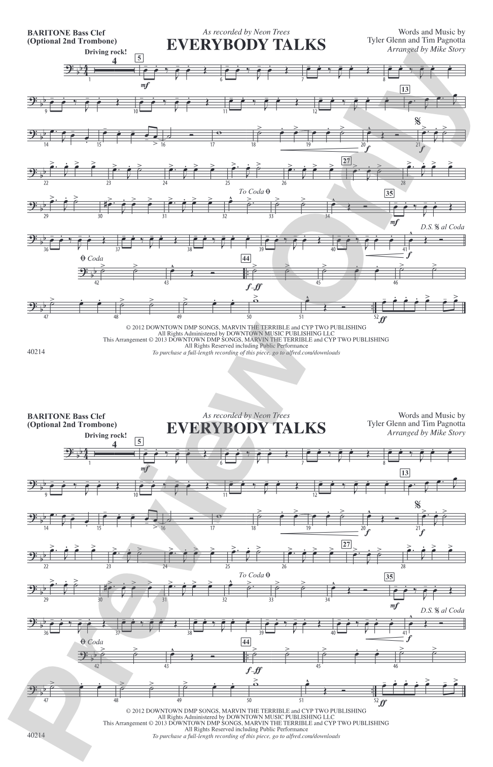 Everybody Talks: Baritone B.C.