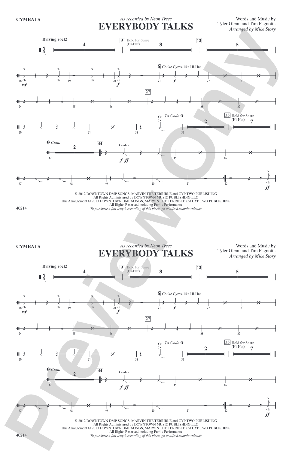 Everybody Talks: Cymbals