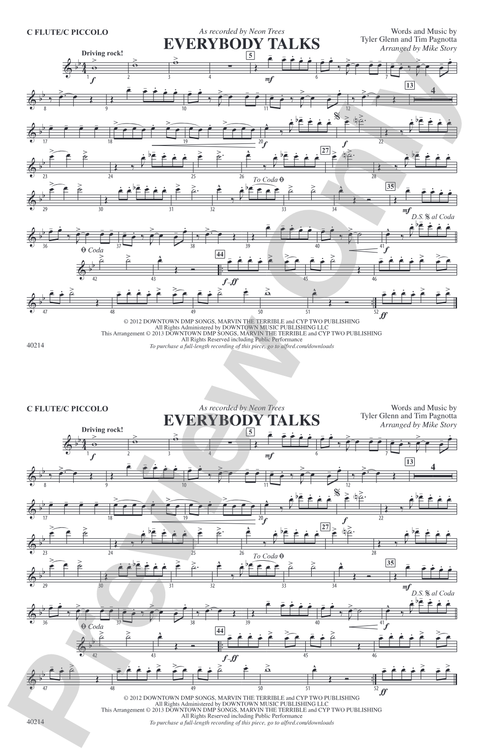 Everybody Talks: Flute