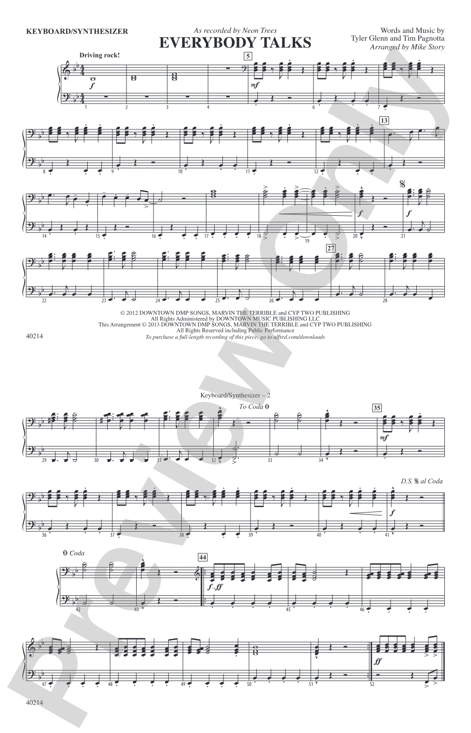 Everybody Talks: Keyboard/Synthesizer