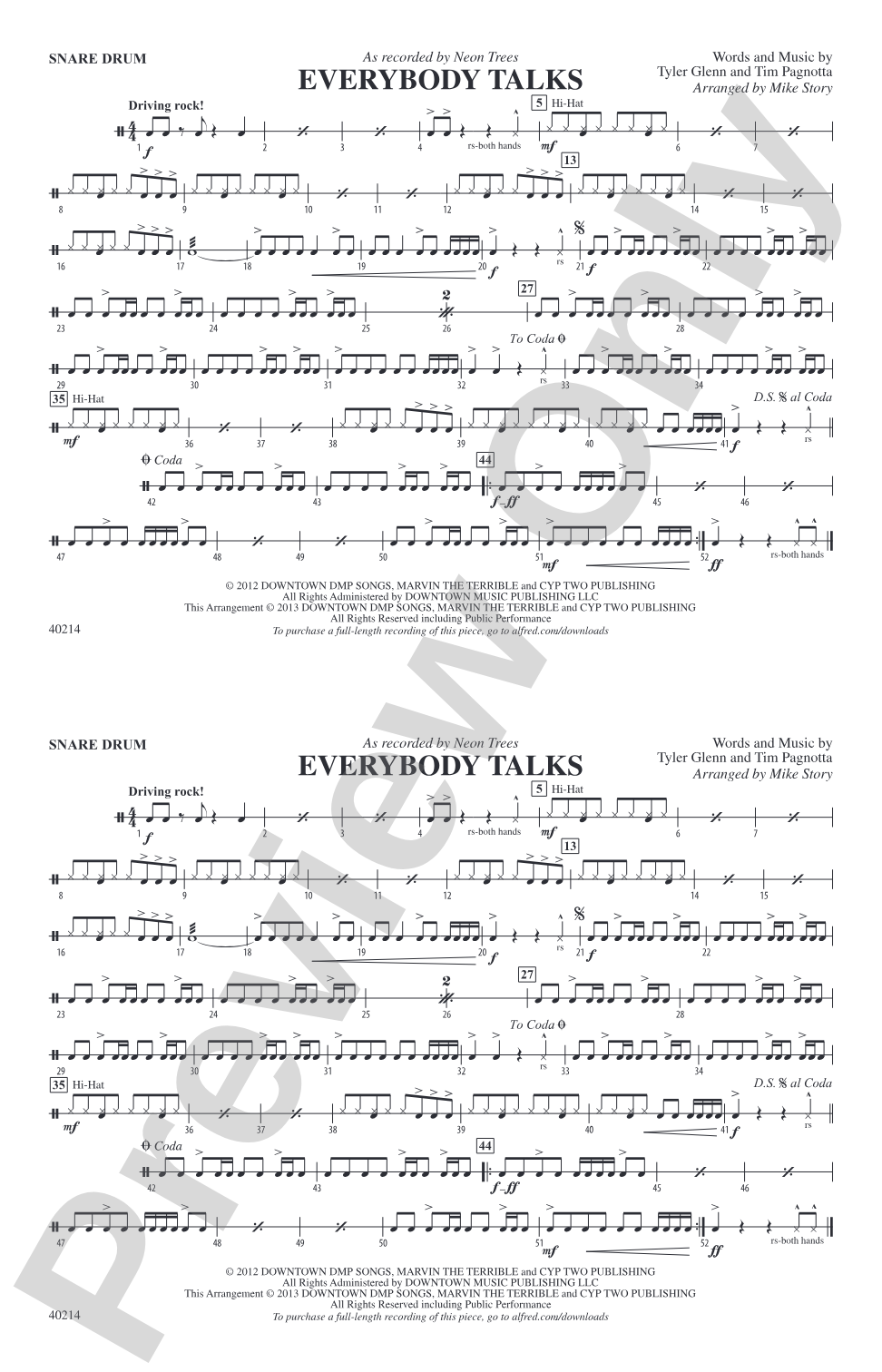 Everybody Talks: Snare Drum