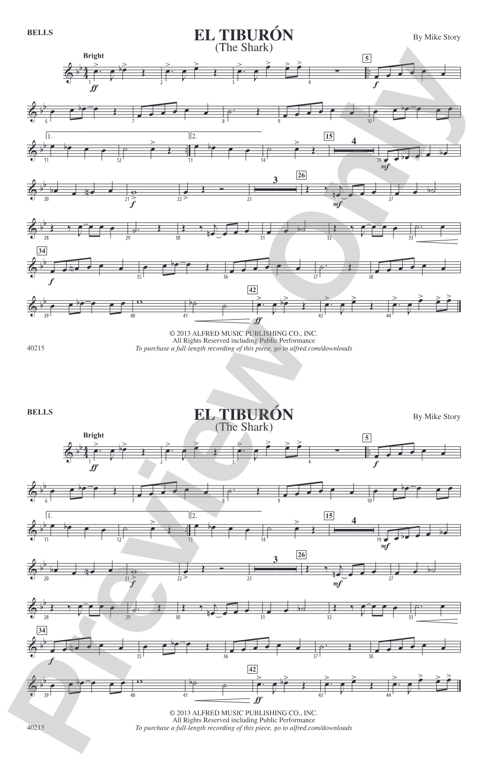 El Tiburón: Bells