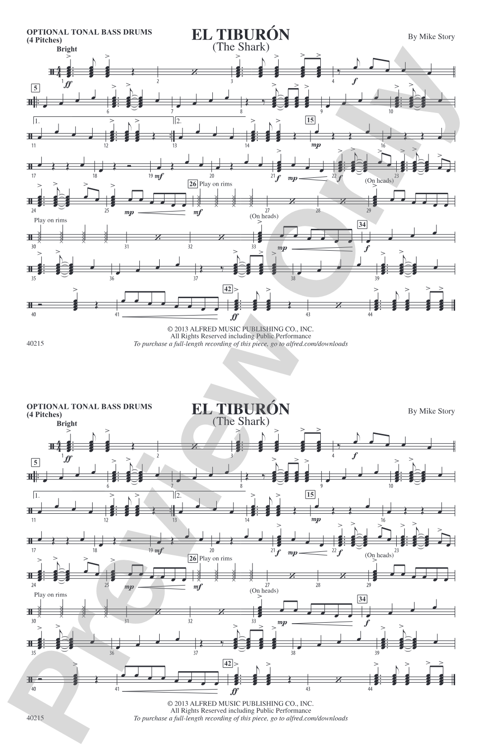 El Tiburón: Tonal Bass Drum