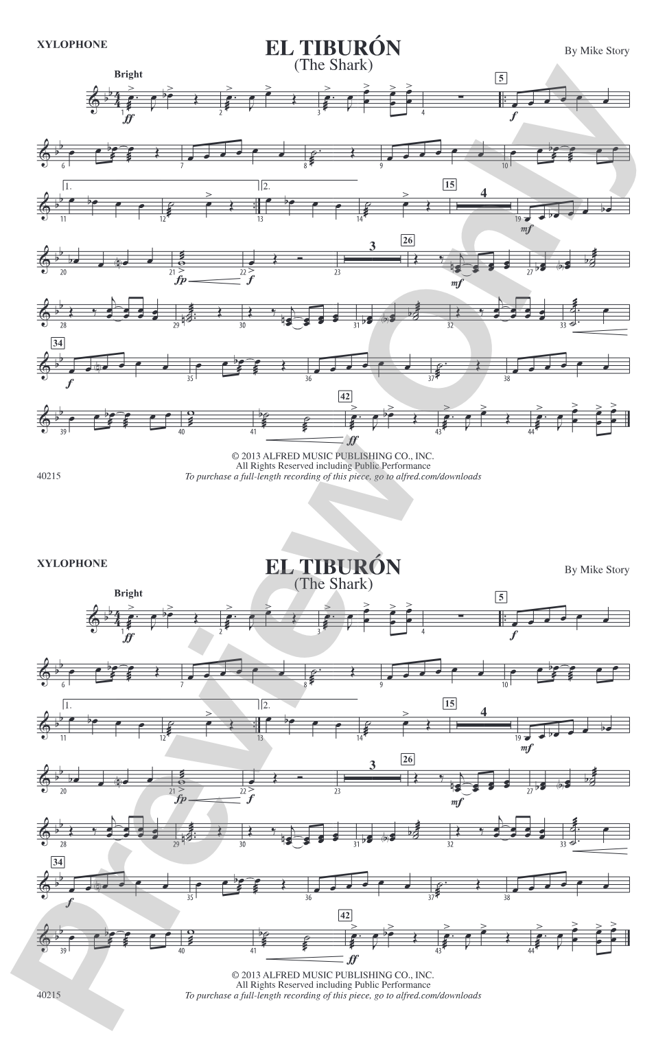 El Tiburón: Xylophone