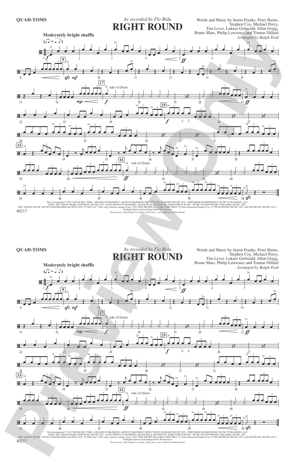 Right Round: Quad-Toms