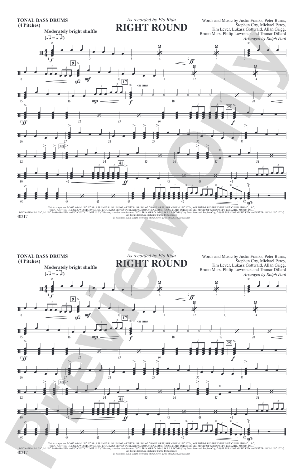 Right Round: Tonal Bass Drum