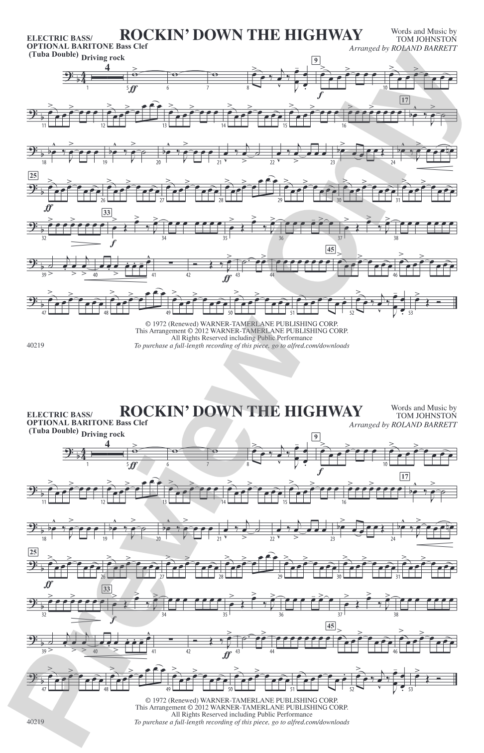 Rockin' Down the Highway: Electric Bass