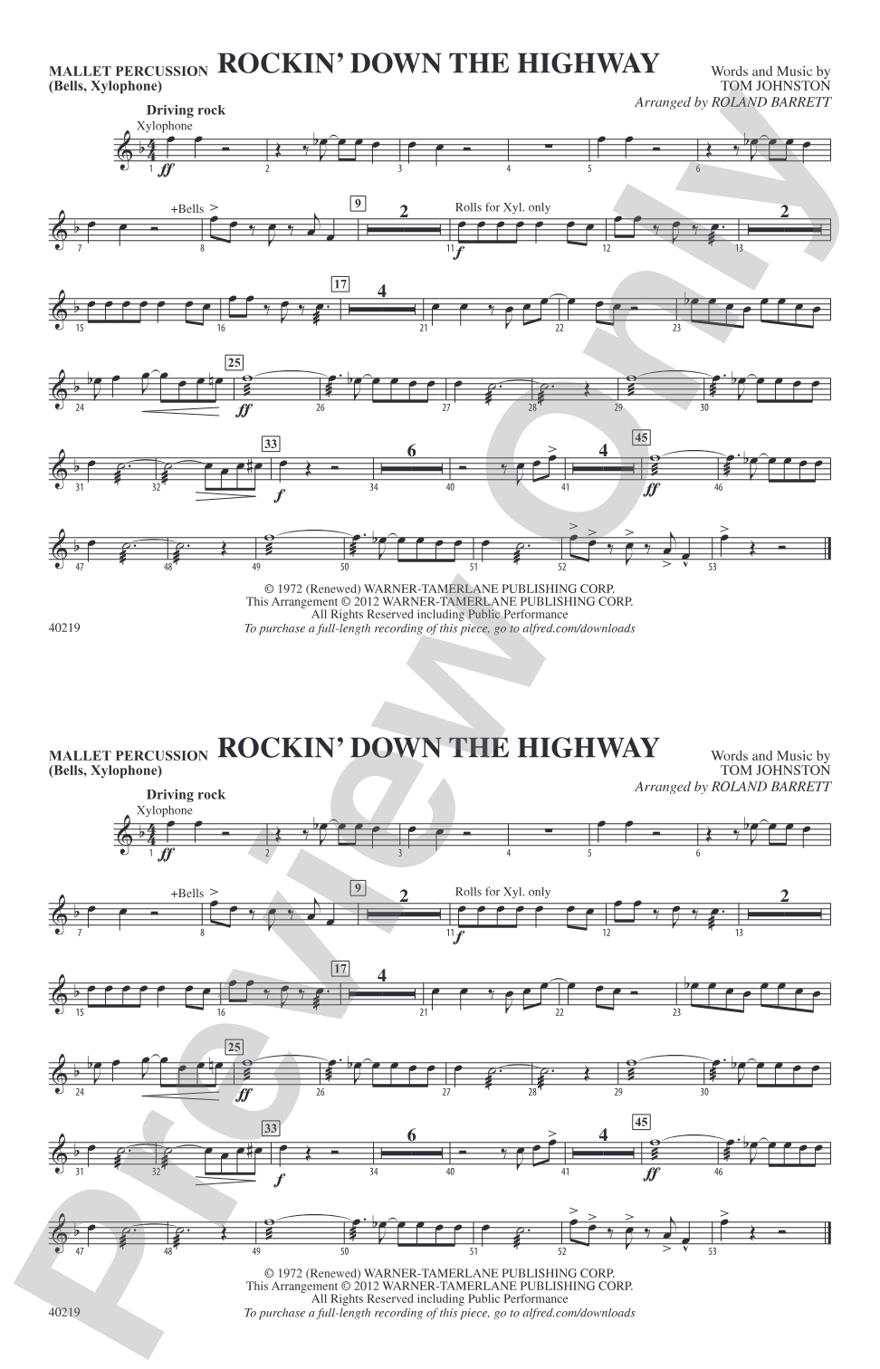 Rockin' Down the Highway: Mallets