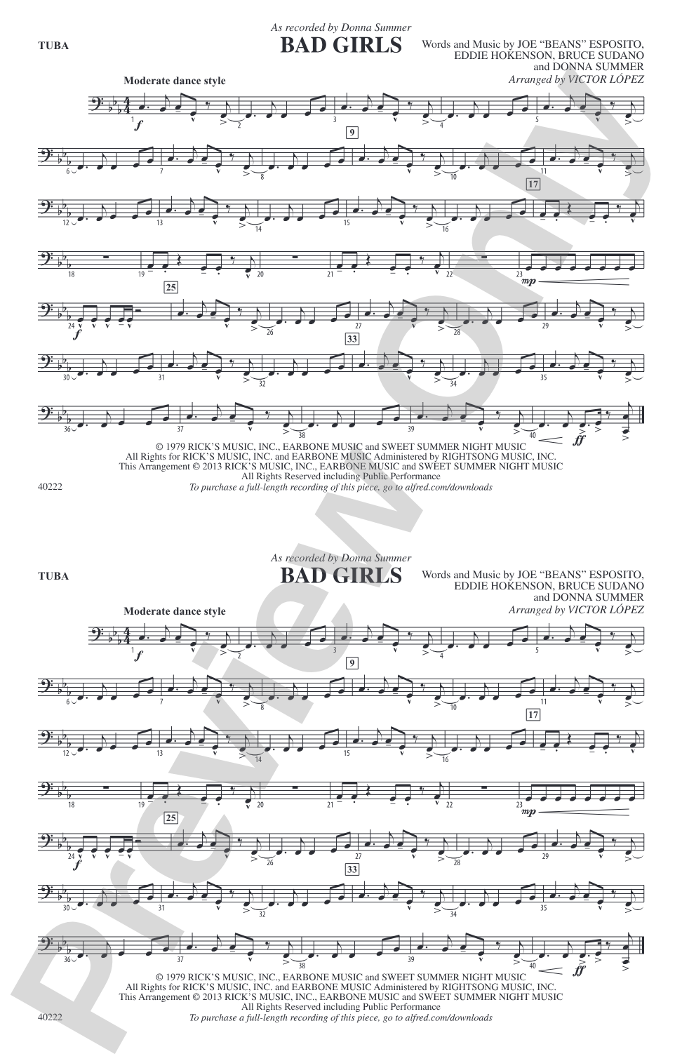 Bad Girls: Tuba
