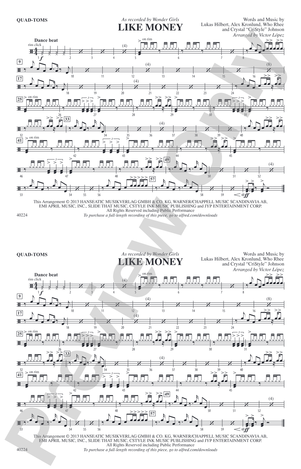 Like Money: Quad-Toms