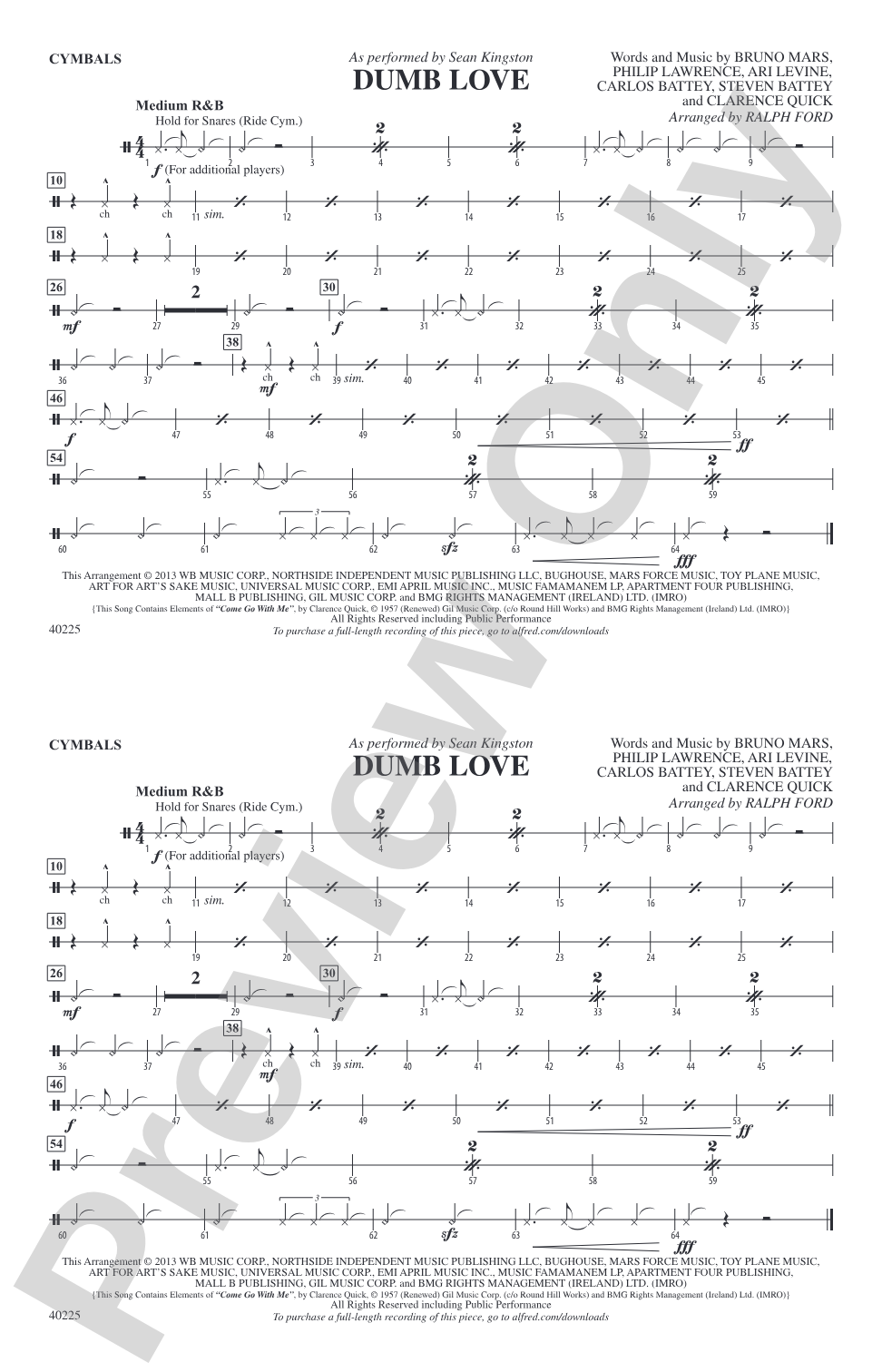Dumb Love: Cymbals