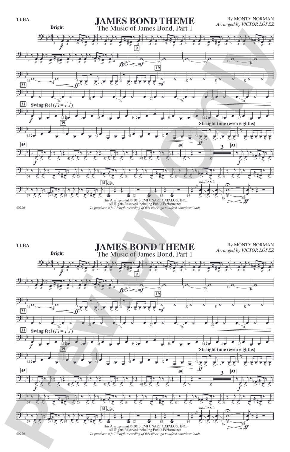 James Bond Theme: Tuba