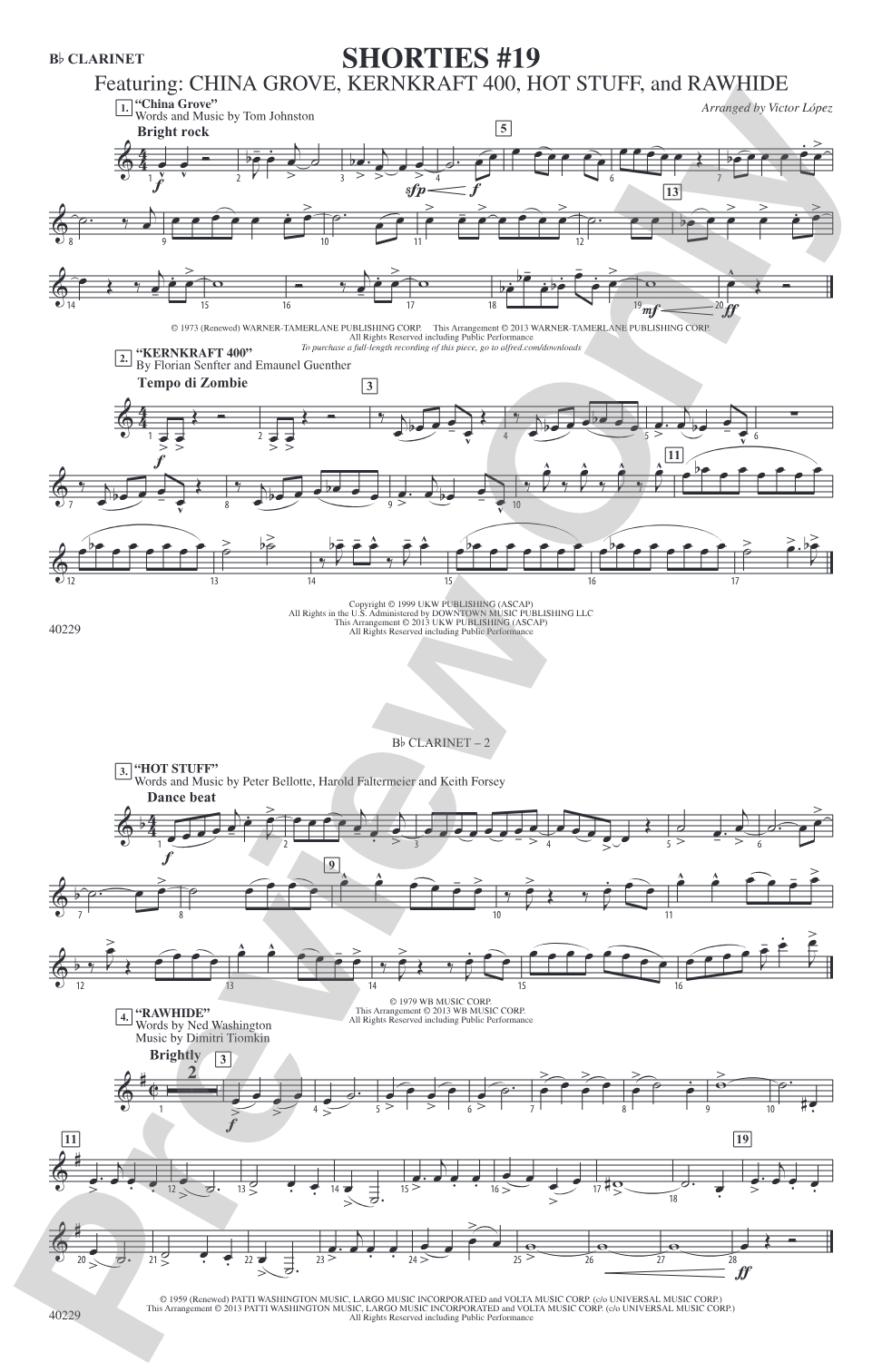 Shorties #19: 1st B-flat Clarinet