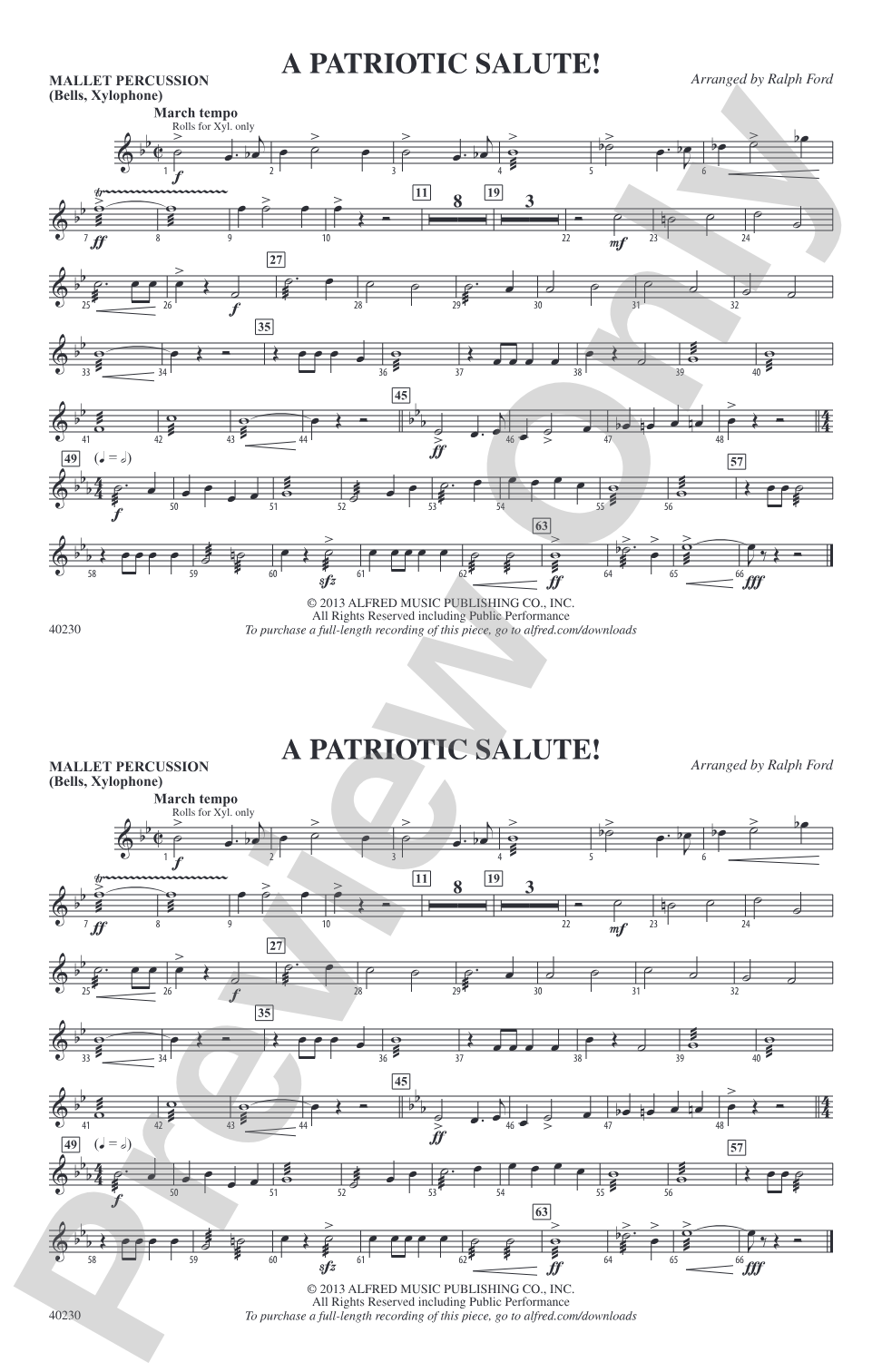 A Patriotic Salute!: Mallets