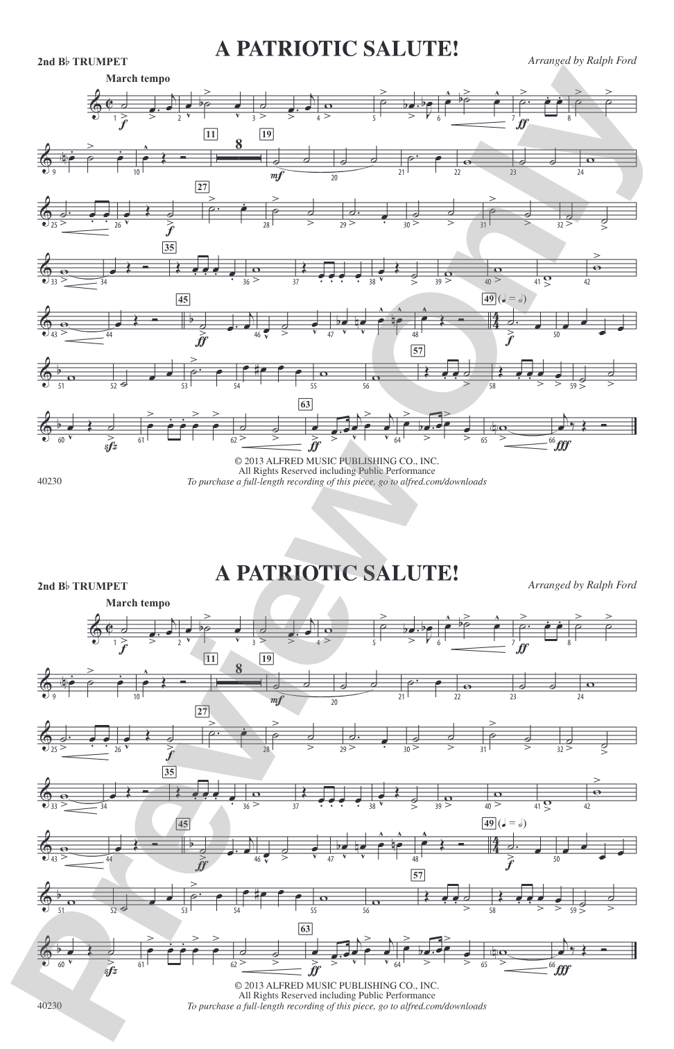 A Patriotic Salute!: 2nd B-flat Trumpet