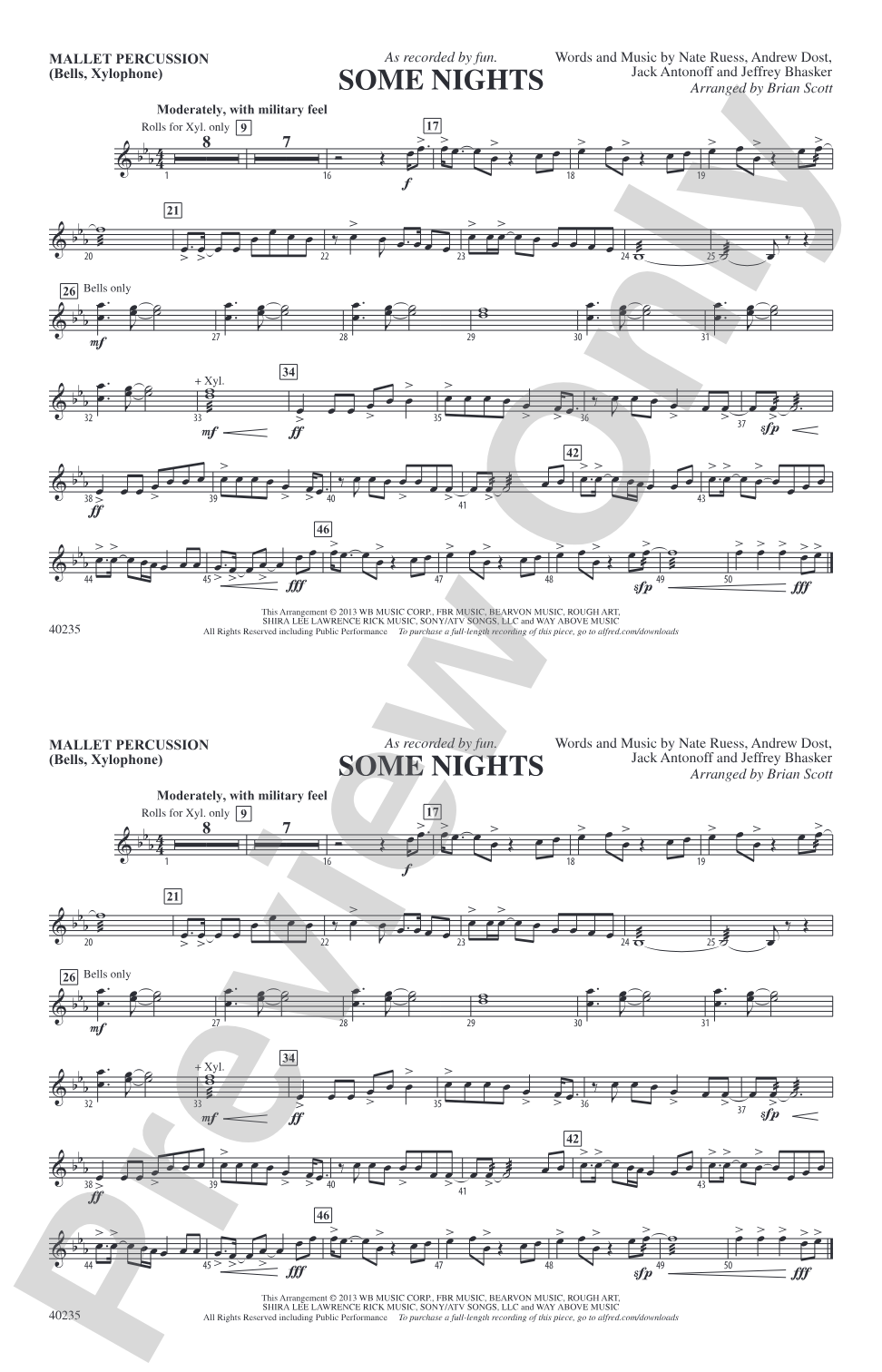 Some Nights: Mallets