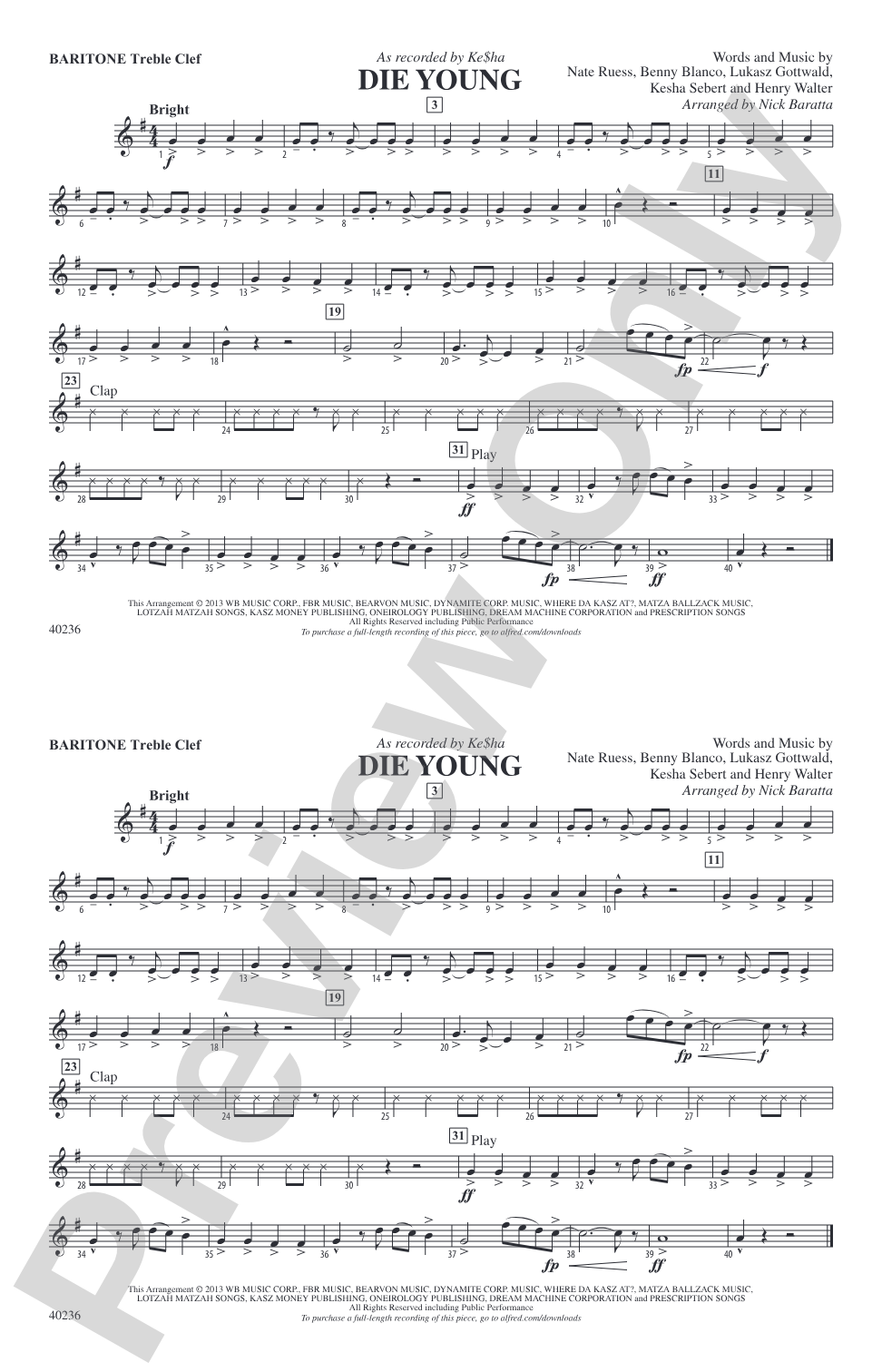 Die Young: Baritone T.C.
