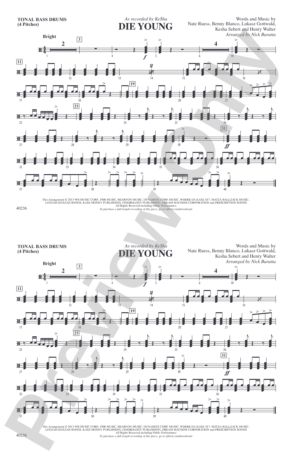 Die Young: Tonal Bass Drum
