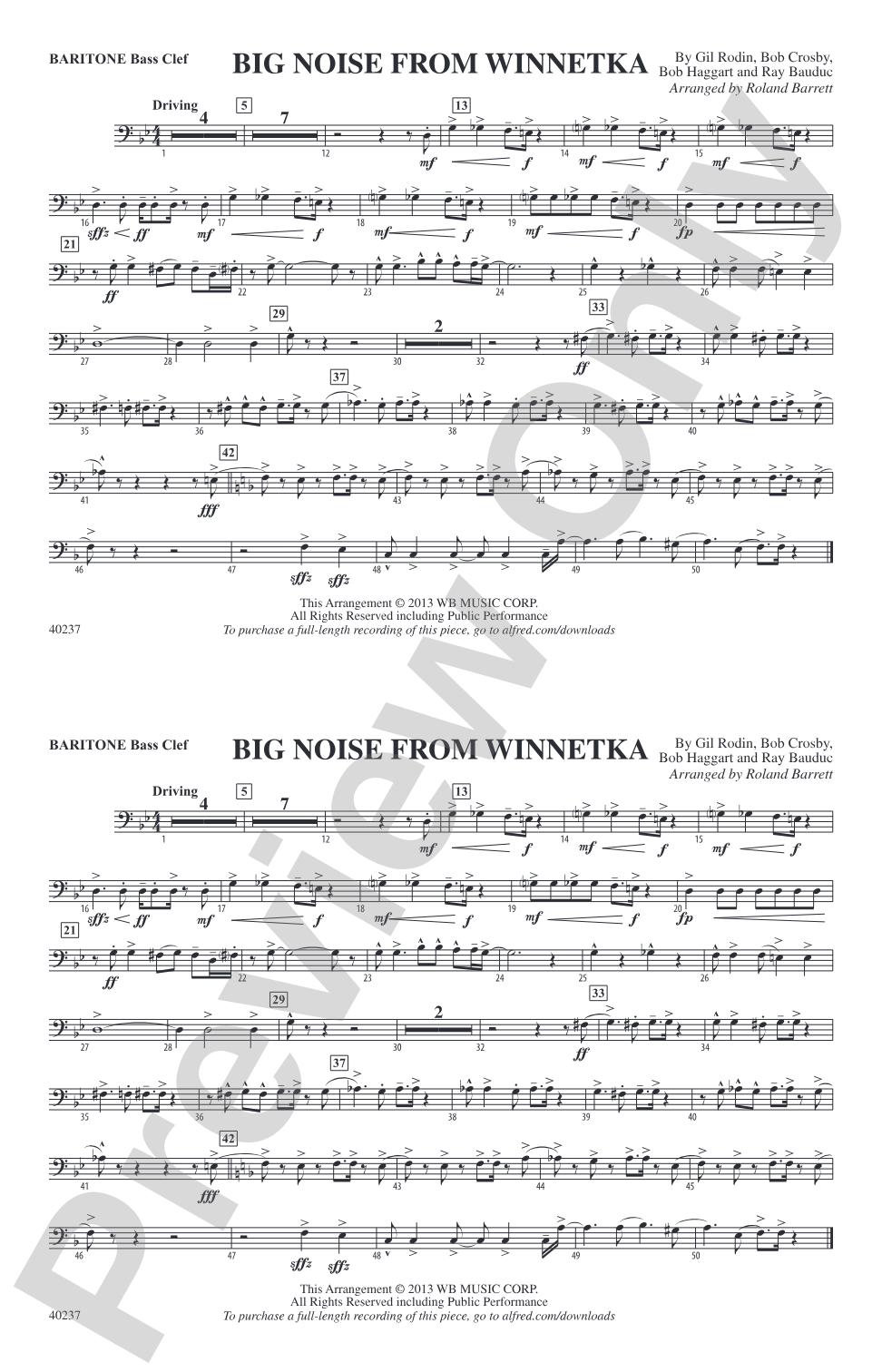 Big Noise from Winnetka: Baritone B.C.