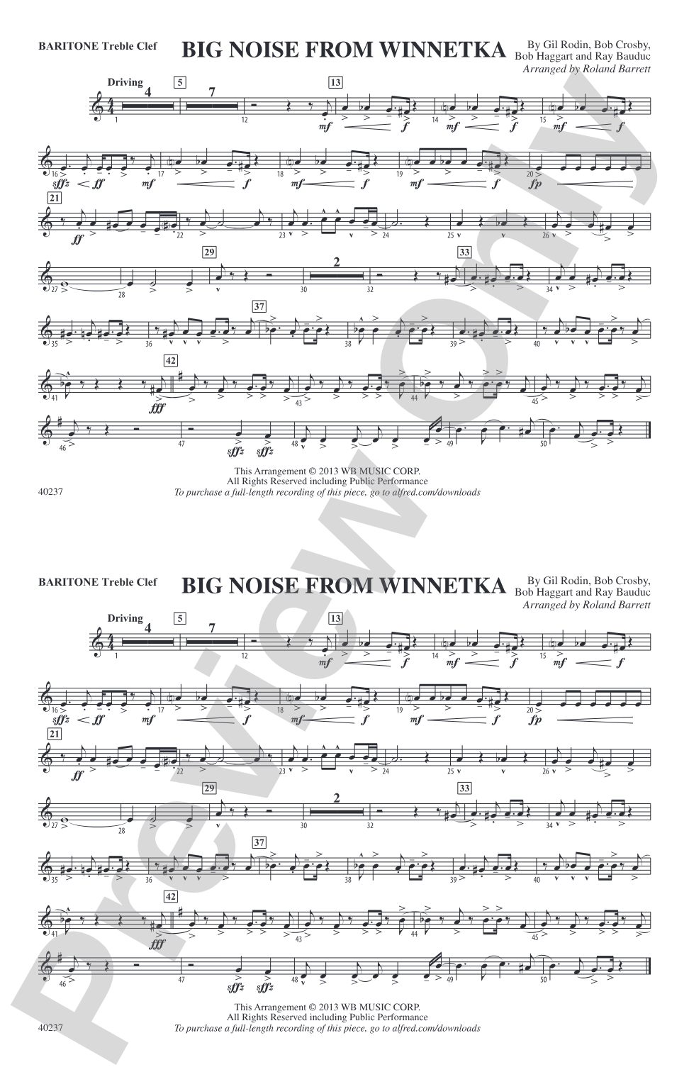 Big Noise from Winnetka: Baritone T.C.