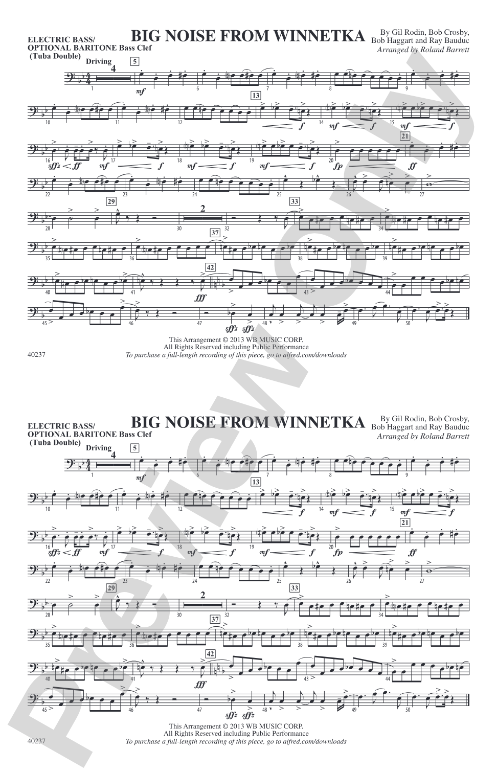 Big Noise from Winnetka: Electric Bass