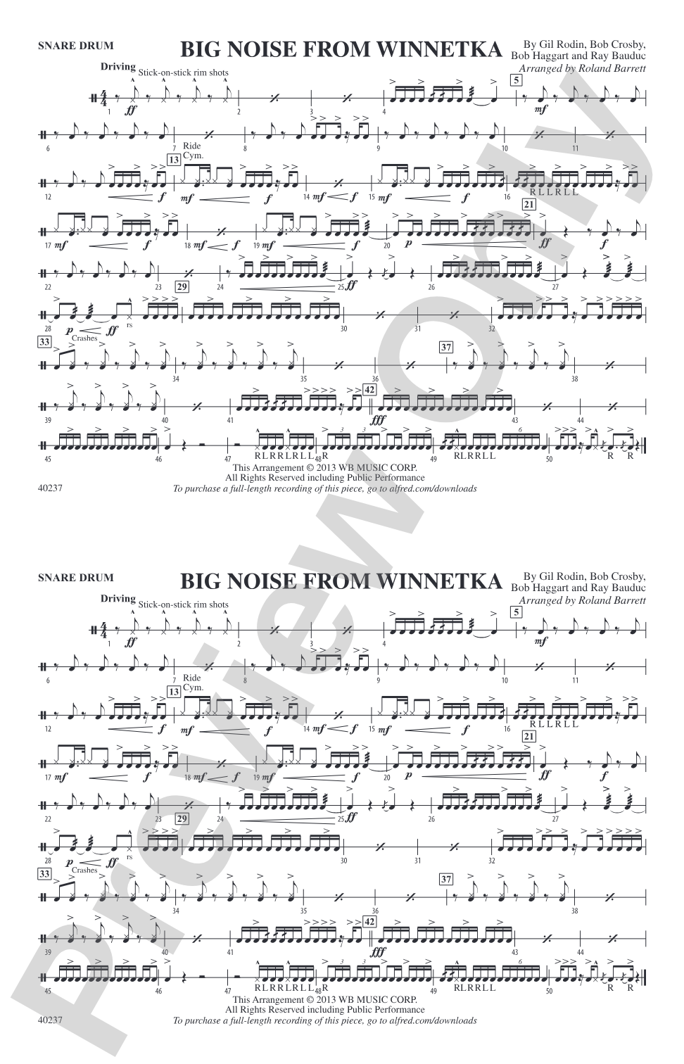 Big Noise from Winnetka: Snare Drum
