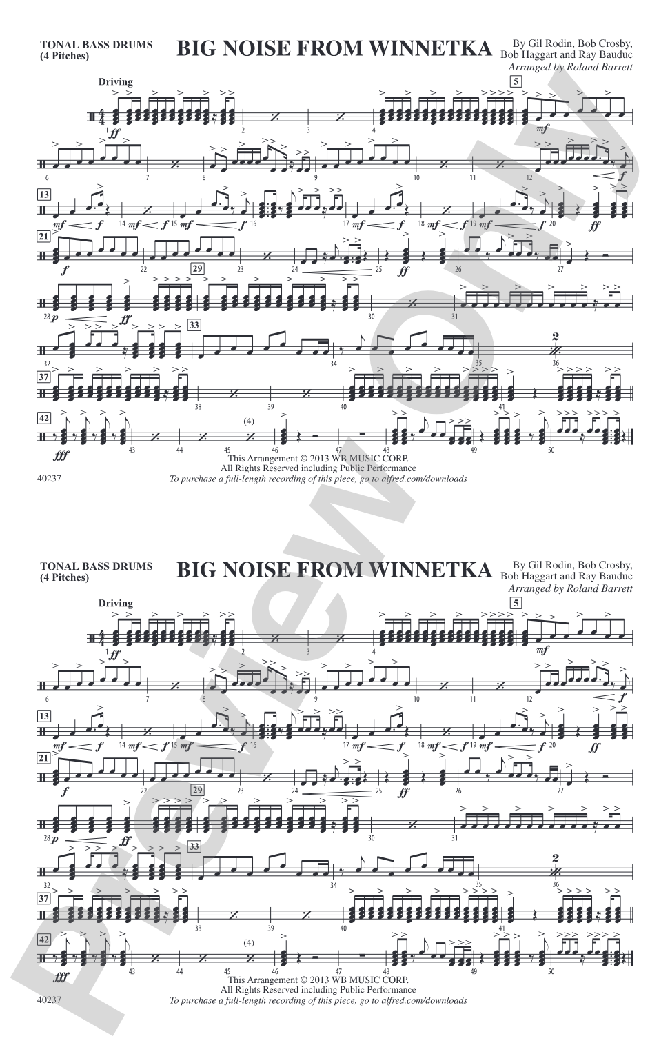 Big Noise from Winnetka: Tonal Bass Drum