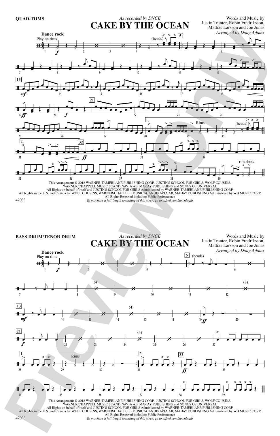 Cake by the Ocean: Quad-Toms