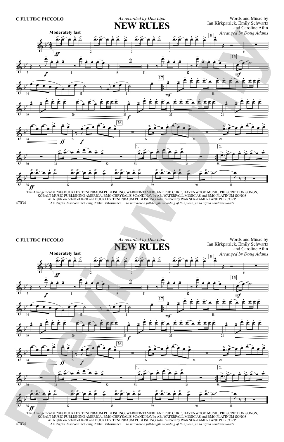 New Rules: Flute