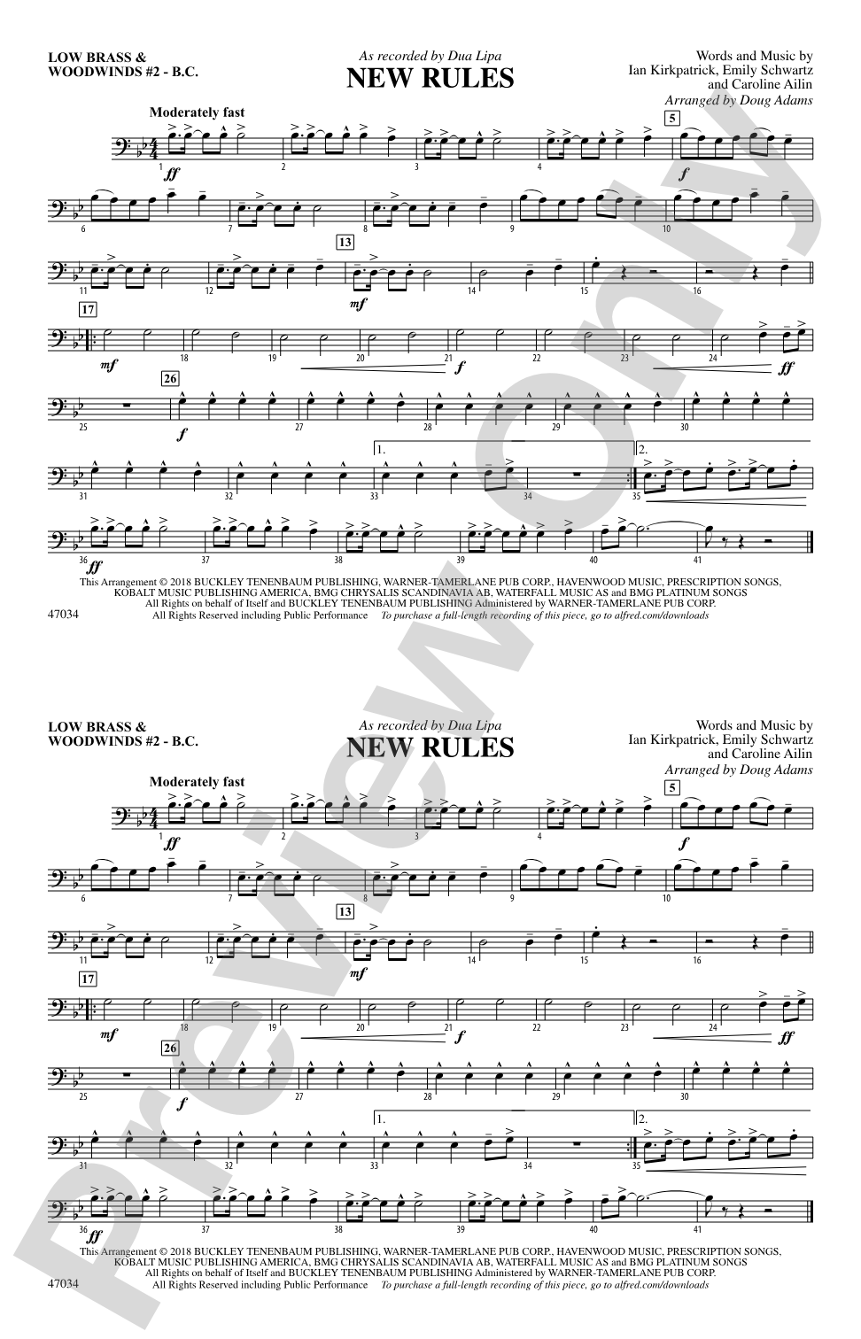 New Rules: Low Brass & Woodwinds #2 - Bass Clef