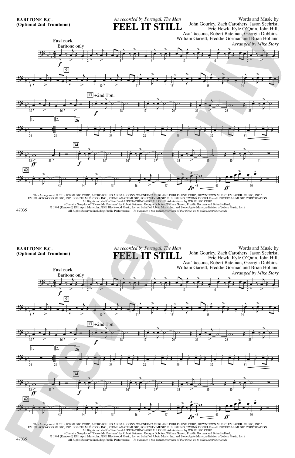 Feel It Still: Baritone B.C.