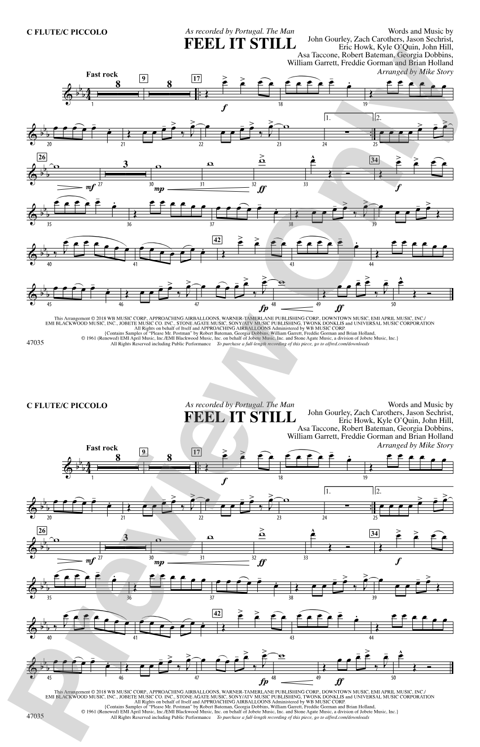 Feel It Still: Flute