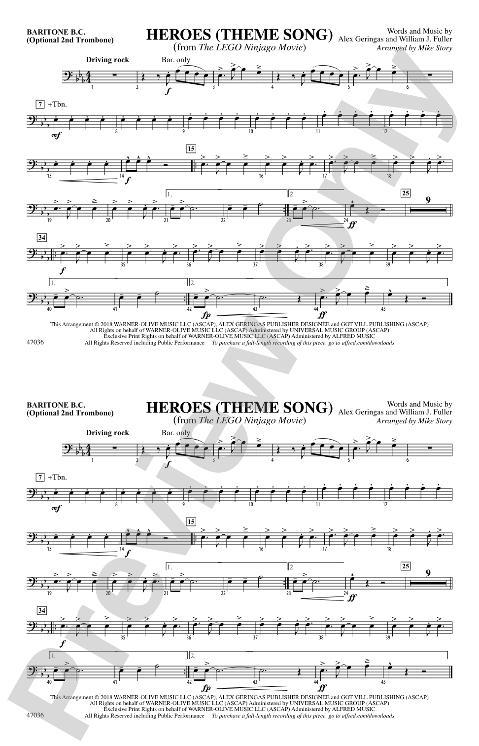 Heroes (Theme Song): Baritone B.C.