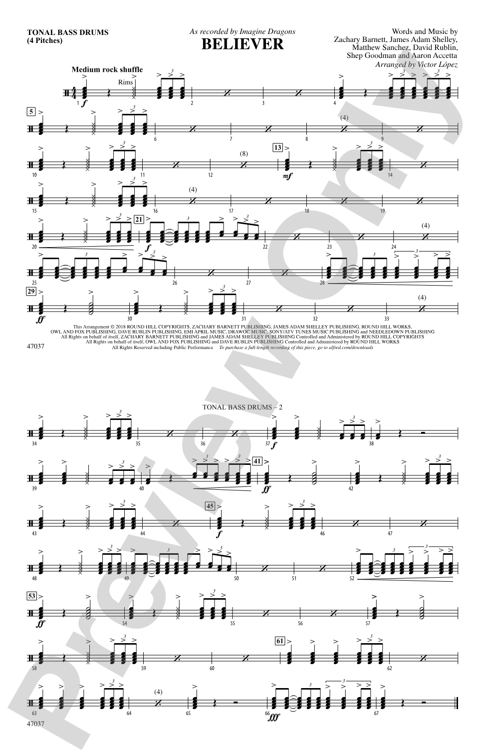Believer: Tonal Bass Drum