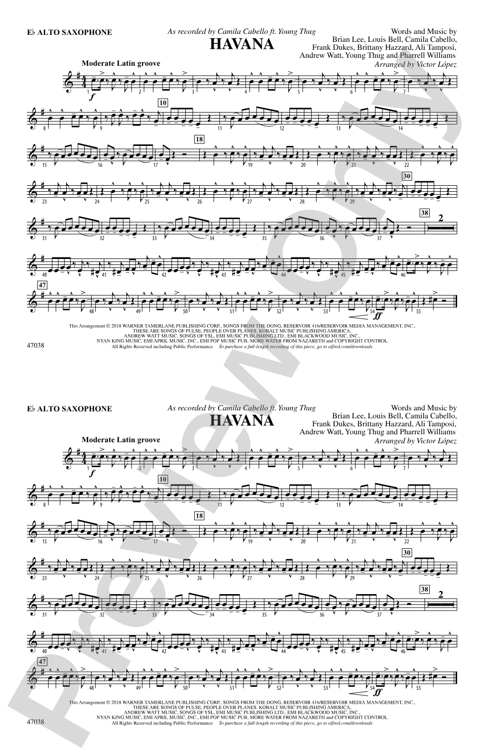 Havana: E-flat Alto Saxophone