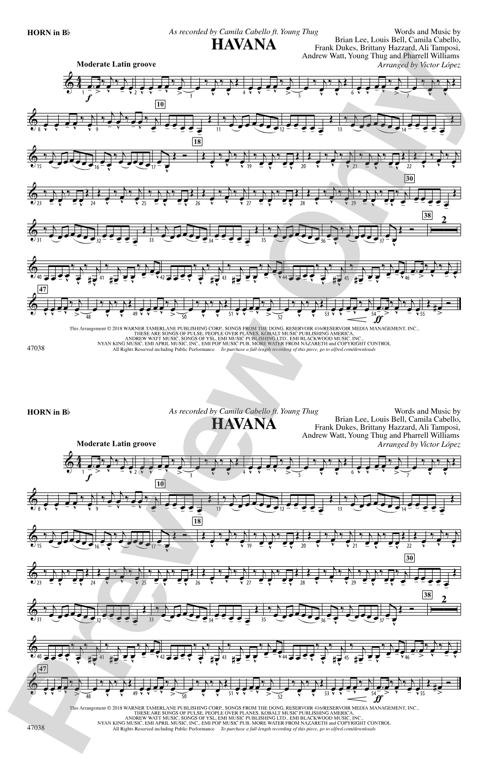 Havana: Horn in B flat