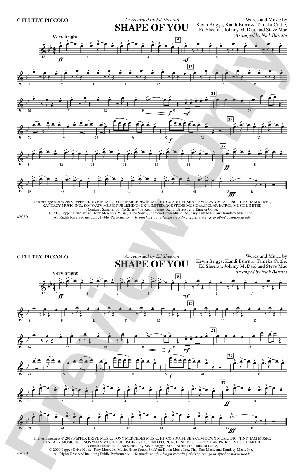 Shape of You: Flute