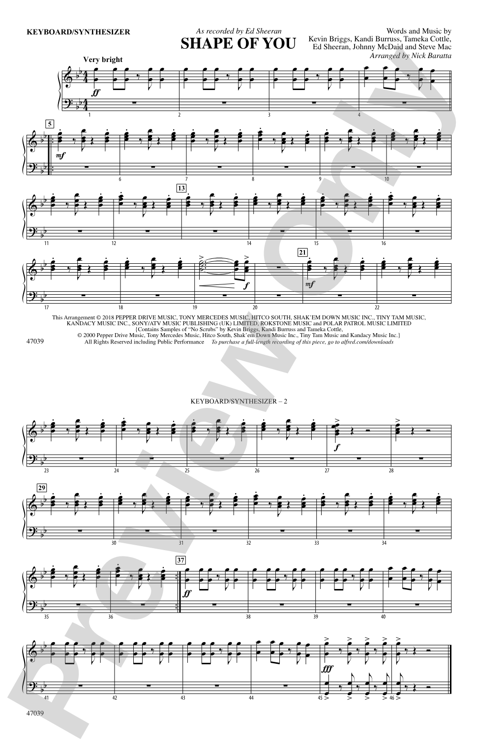 Shape of You: Piano Accompaniment