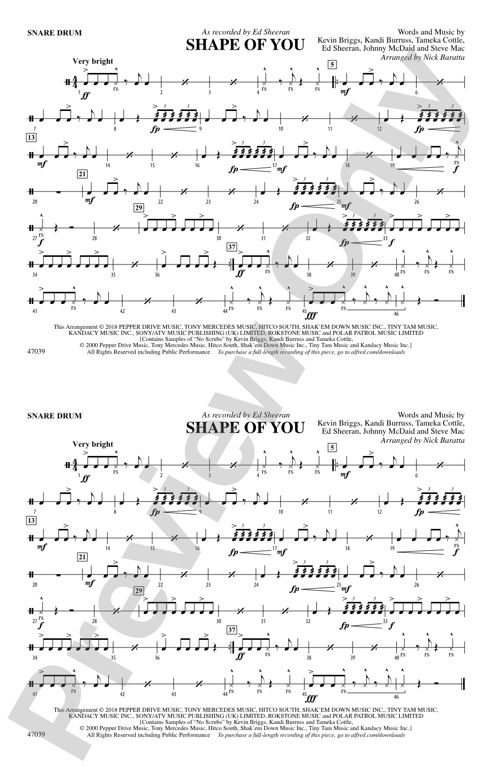 Shape of You: Snare Drum