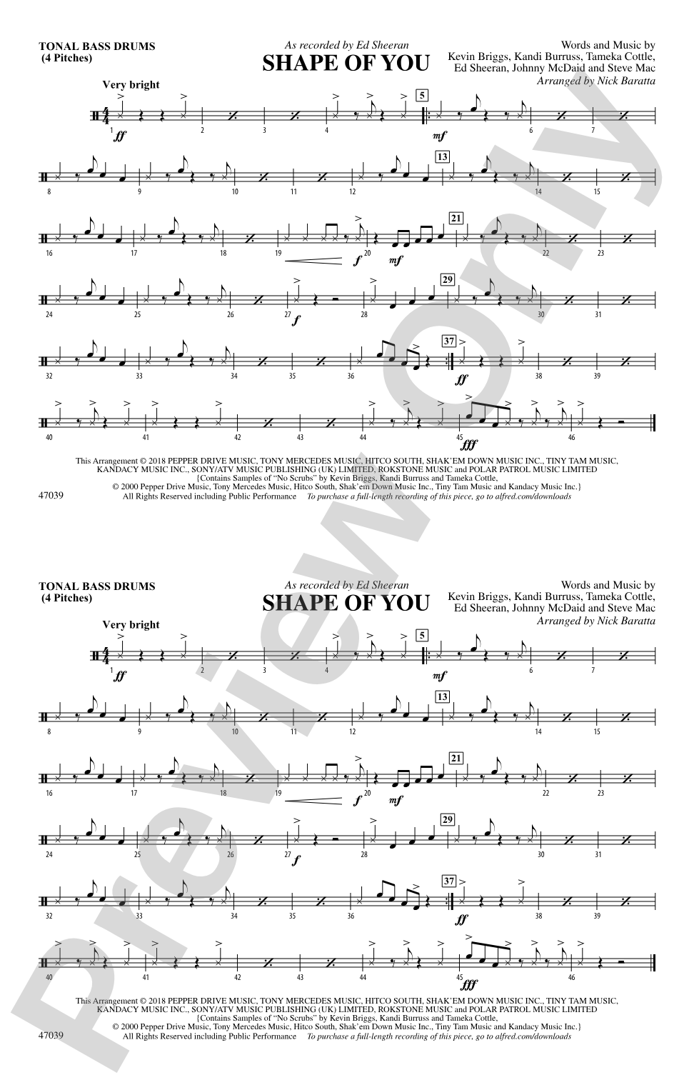 Shape of You: Tonal Bass Drum