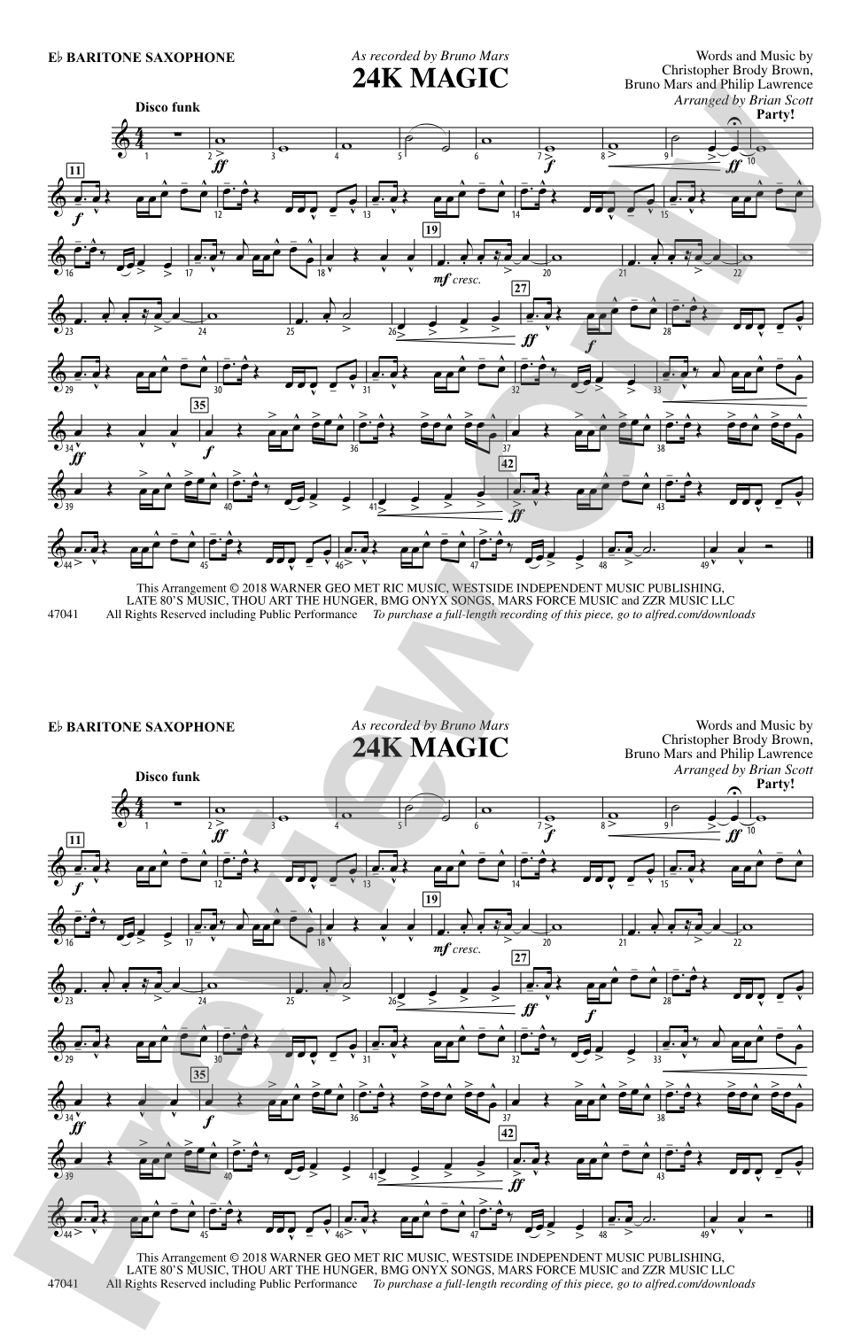 24K Magic: E-flat Baritone Saxophone