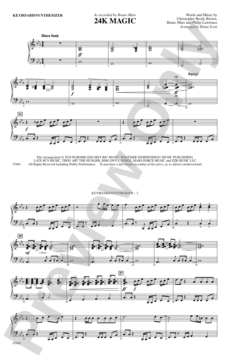 24K Magic: 1st Keyboard