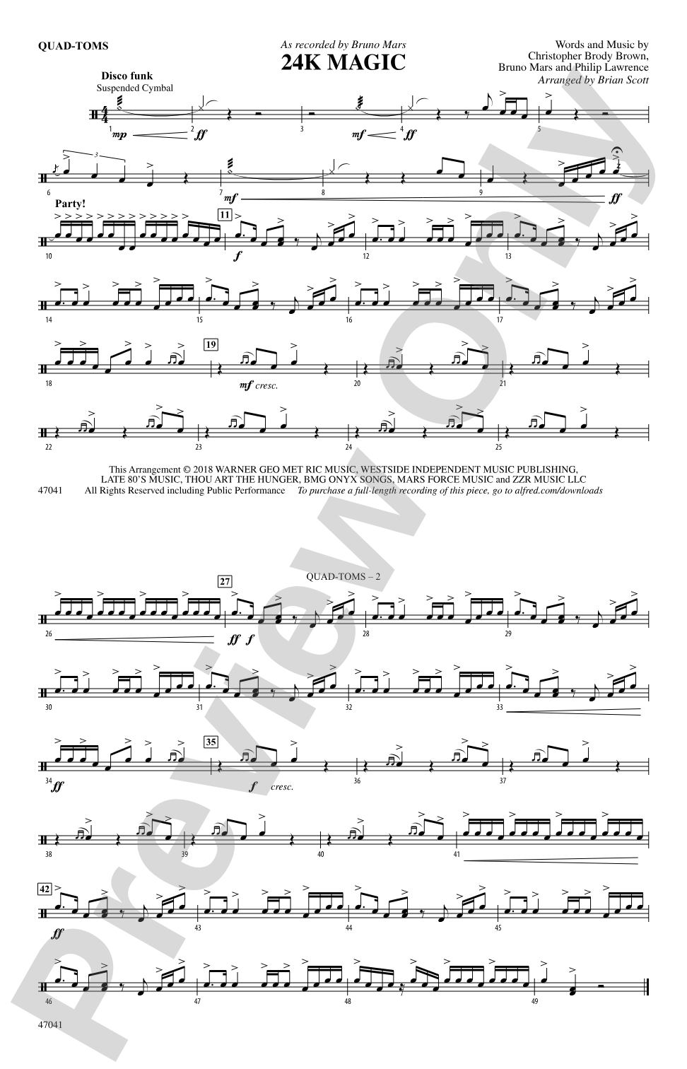 24K Magic: Quad-Toms